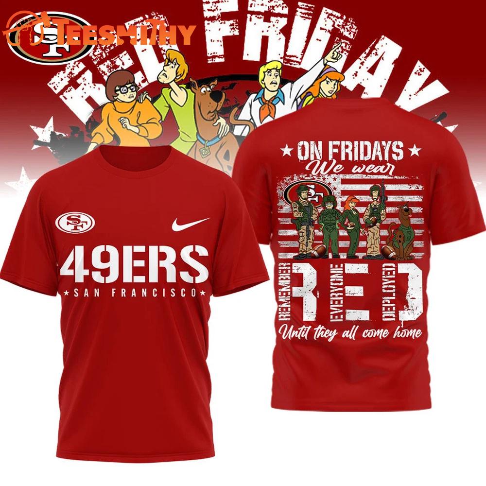 San Francisco 49ers 2026 NFL Scooby-Doo Red Friday Special New T Shirt