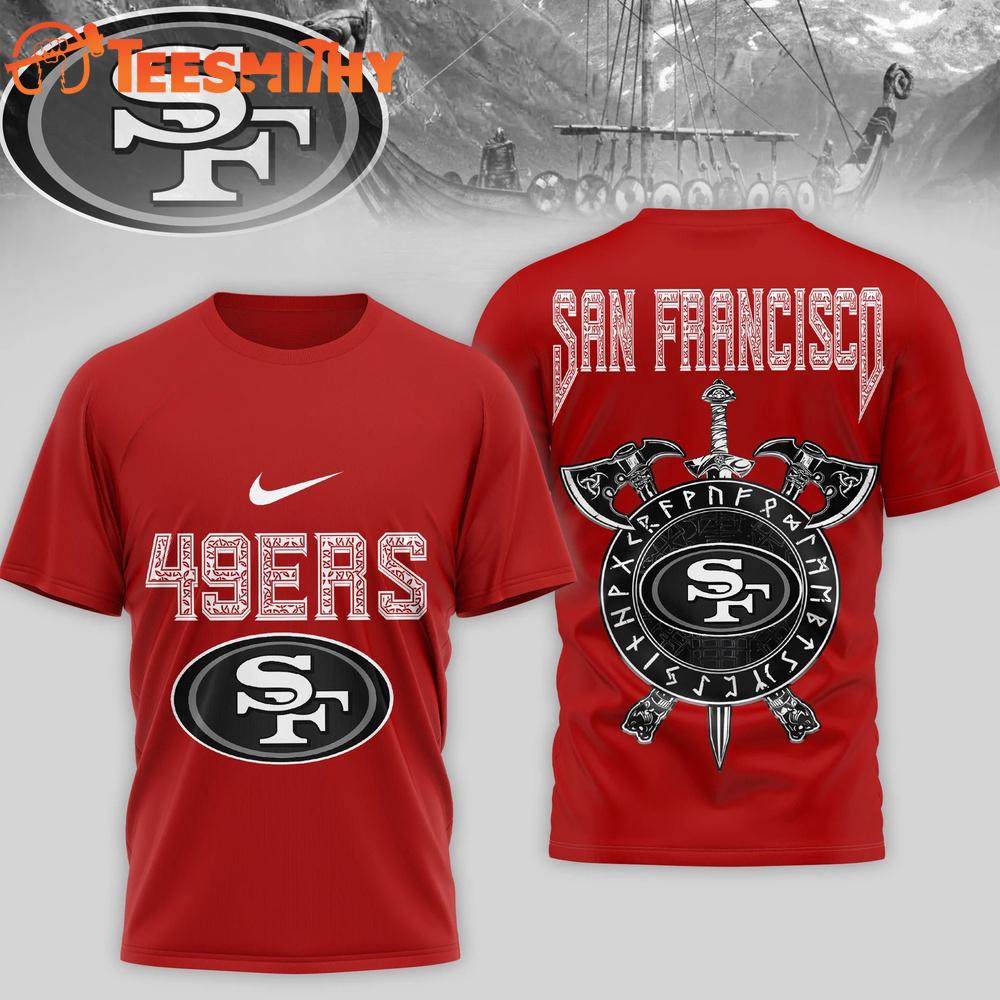 San Francisco 49ers 2026 NFL Viking Special New 3D Shirt