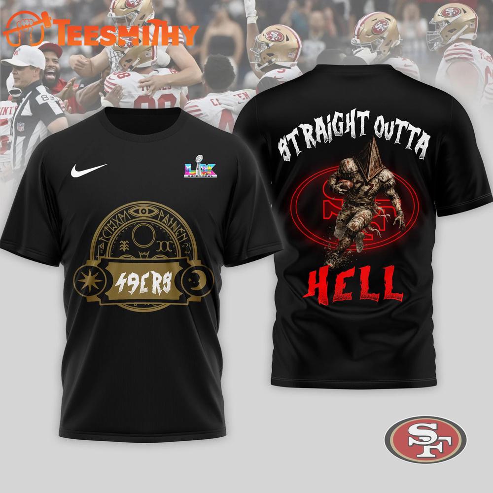 San Francisco 49ers NFL 2026 Super Bowl x Silent Hill 3D Shirt