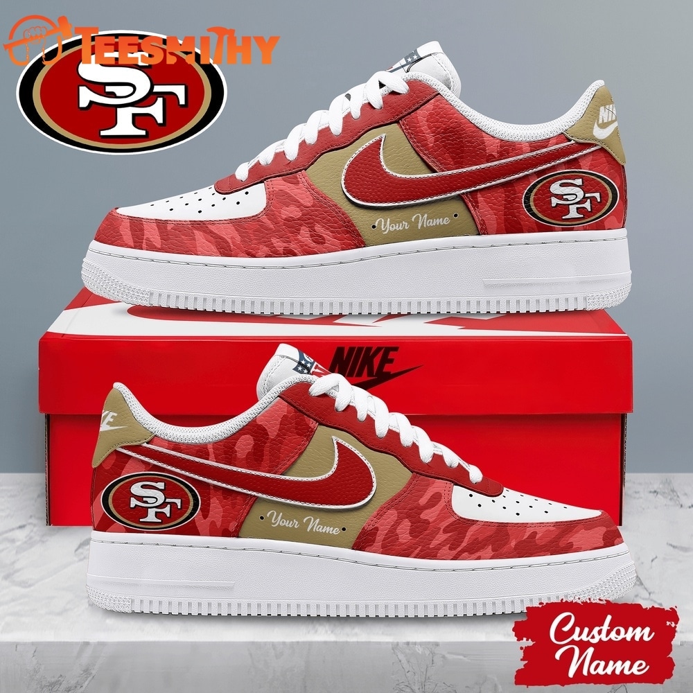 San Francisco 49ers NFL End Zone Energy Air Force 1 Sneaker Shoes
