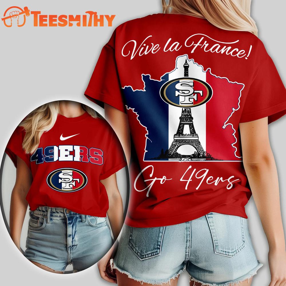 San Francisco 49ers NFL France All Over Print T Shirt