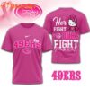 San Francisco 49ers NFL Her Fight Is Our Fight x Hello Kitty 3D Shirt