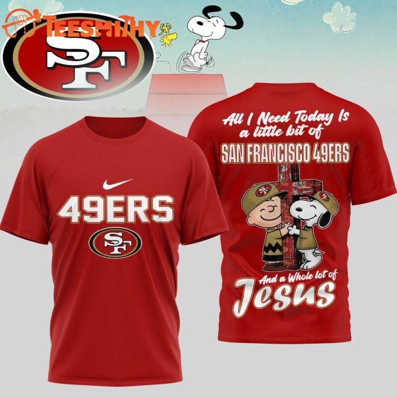 San Francisco 49ers NFL Snoopy Peanuts League Blessing 3D Shirt
