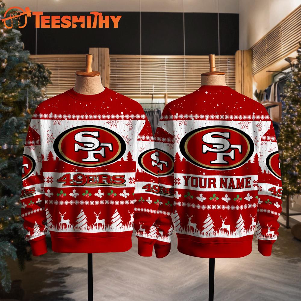 San Francisco 49ers NFL Snow Ugly Christmas Sweater San Francisco 49ers NFL Snow Ugly Christmas Sweater