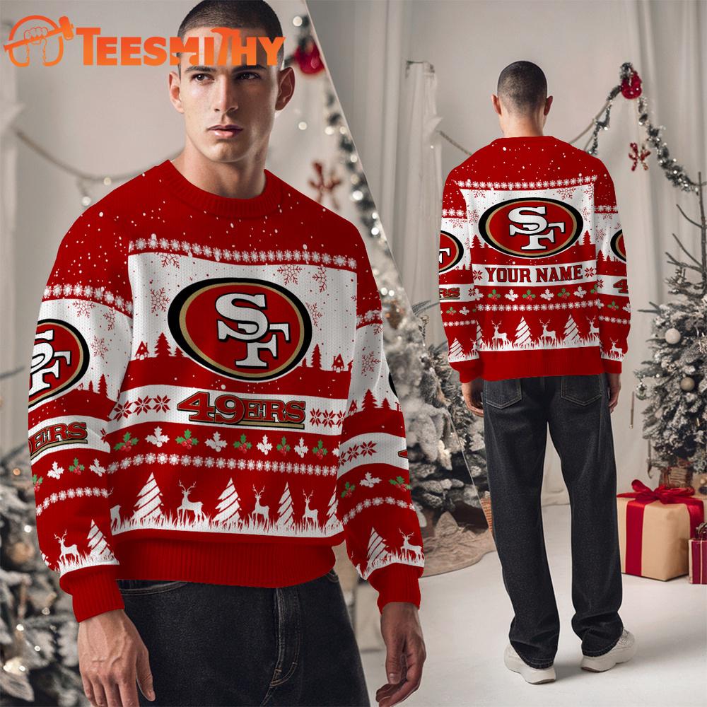 San Francisco 49ers NFL Snow Ugly Christmas Sweater San Francisco 49ers NFL Snow Ugly Christmas Sweater
