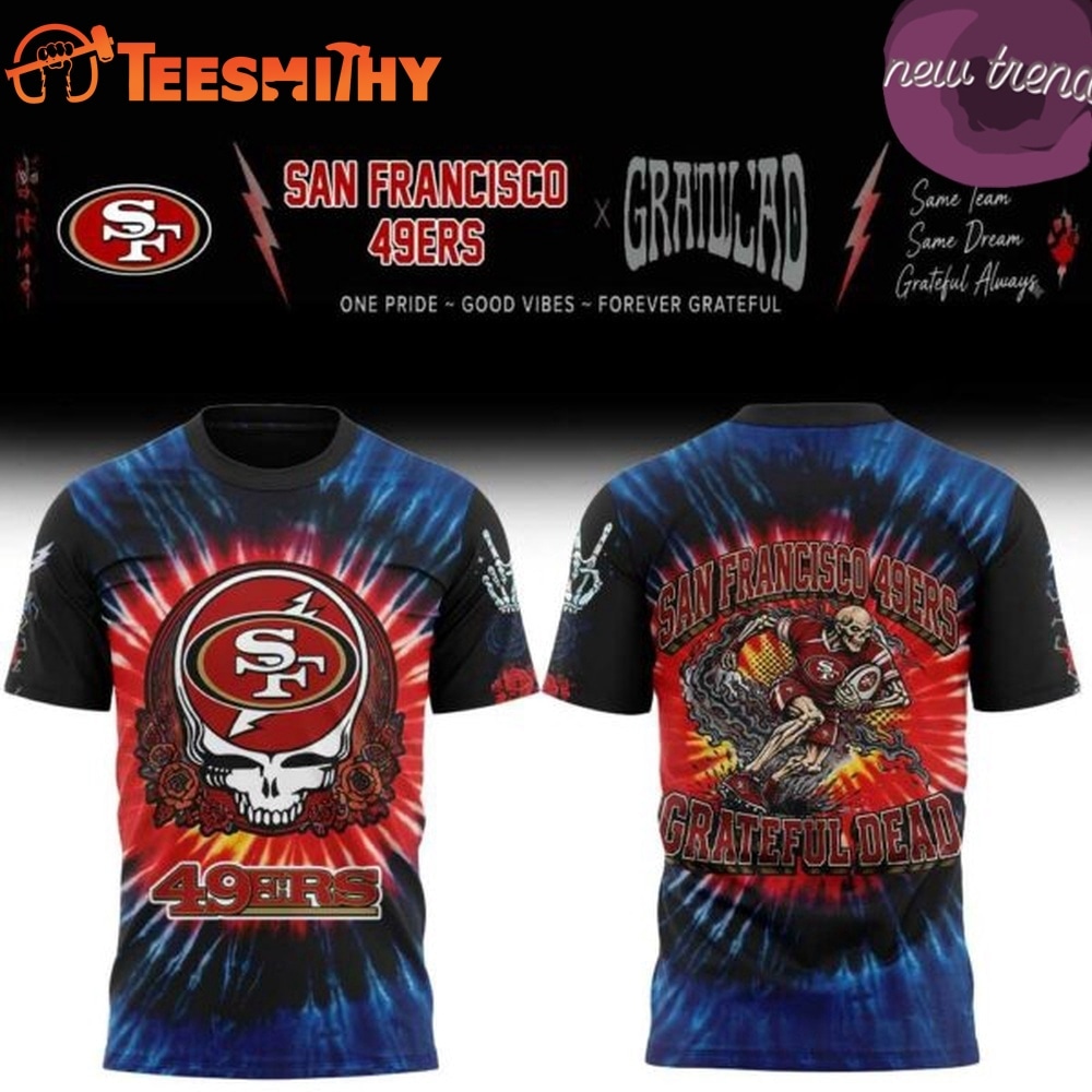San Francisco 49ers x Grateful Dead Skeletons 2026 T Shirt
