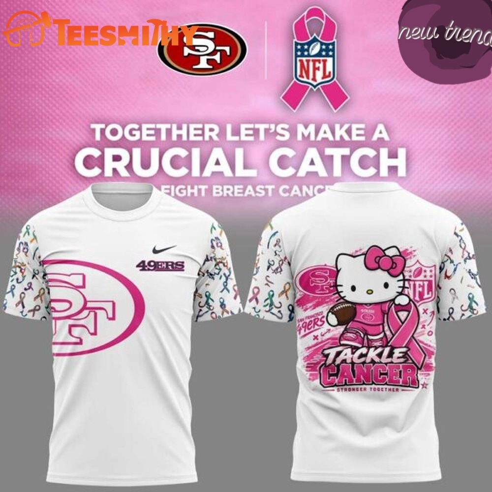 San Francisco 49ers x Hello Kitty Crucial Catch 2026 T Shirt