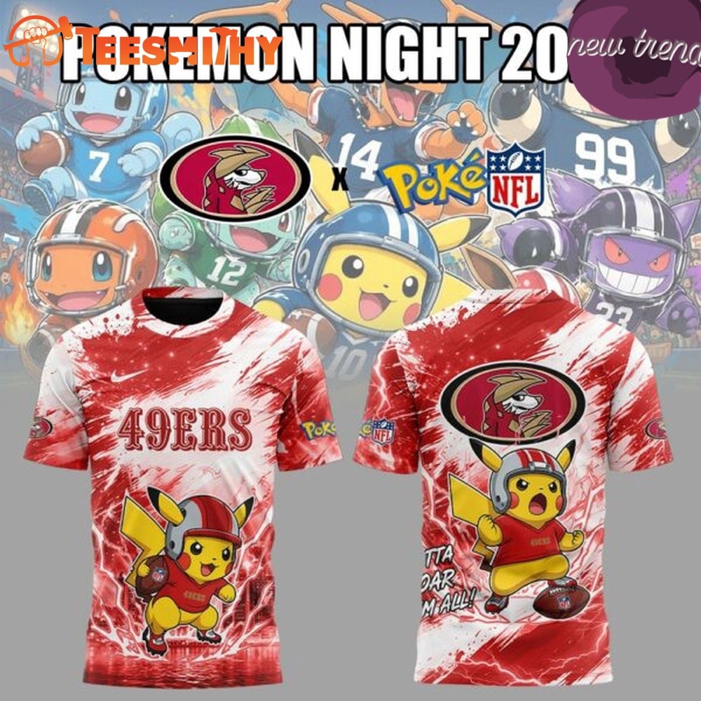 San Francisco 49ers x Pokemon Night 2026 T Shirt