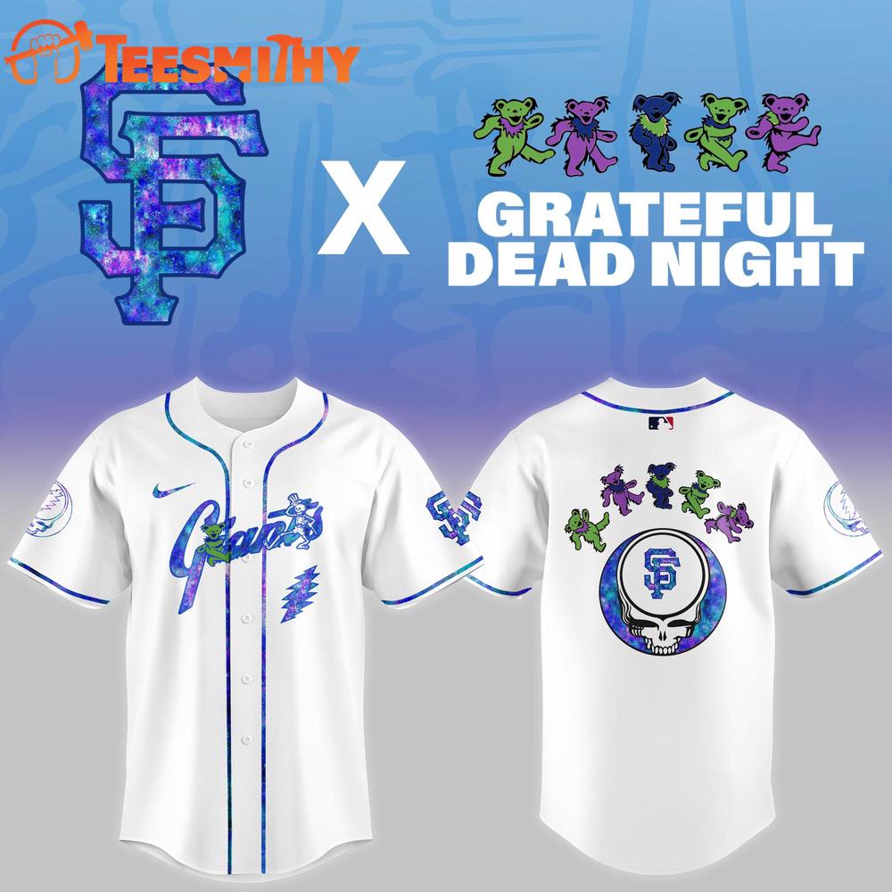 San Francisco Giants 2025 Grateful Dead Night Game Baseball Jersey San Francisco Giants 2025 Grateful Dead Night Game Baseball Jersey