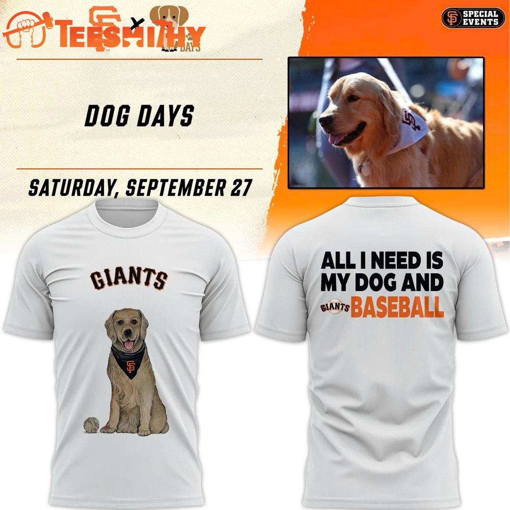 San Francisco Giants Dog Days Golden Retriever 3D Shirt