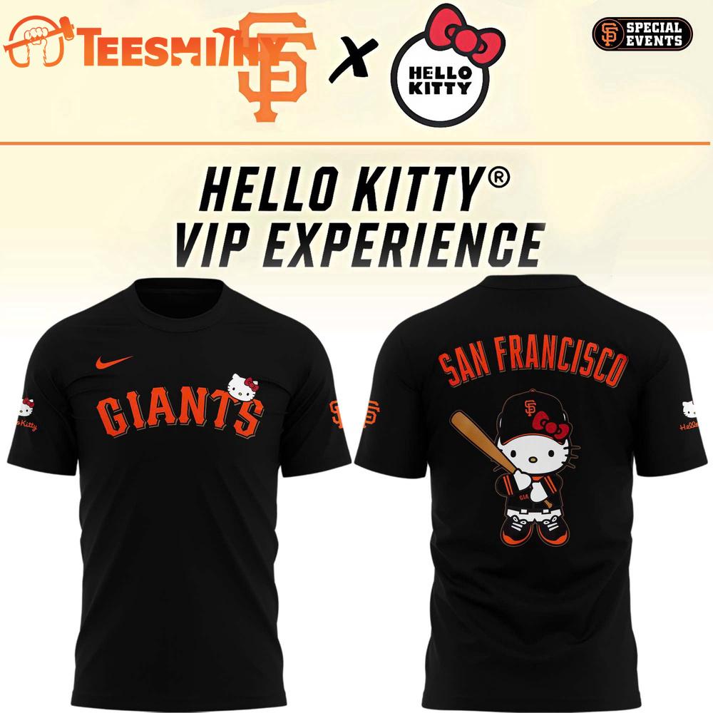 San Francisco Giants Sweet Style Hello Kitty Charm T Shirt
