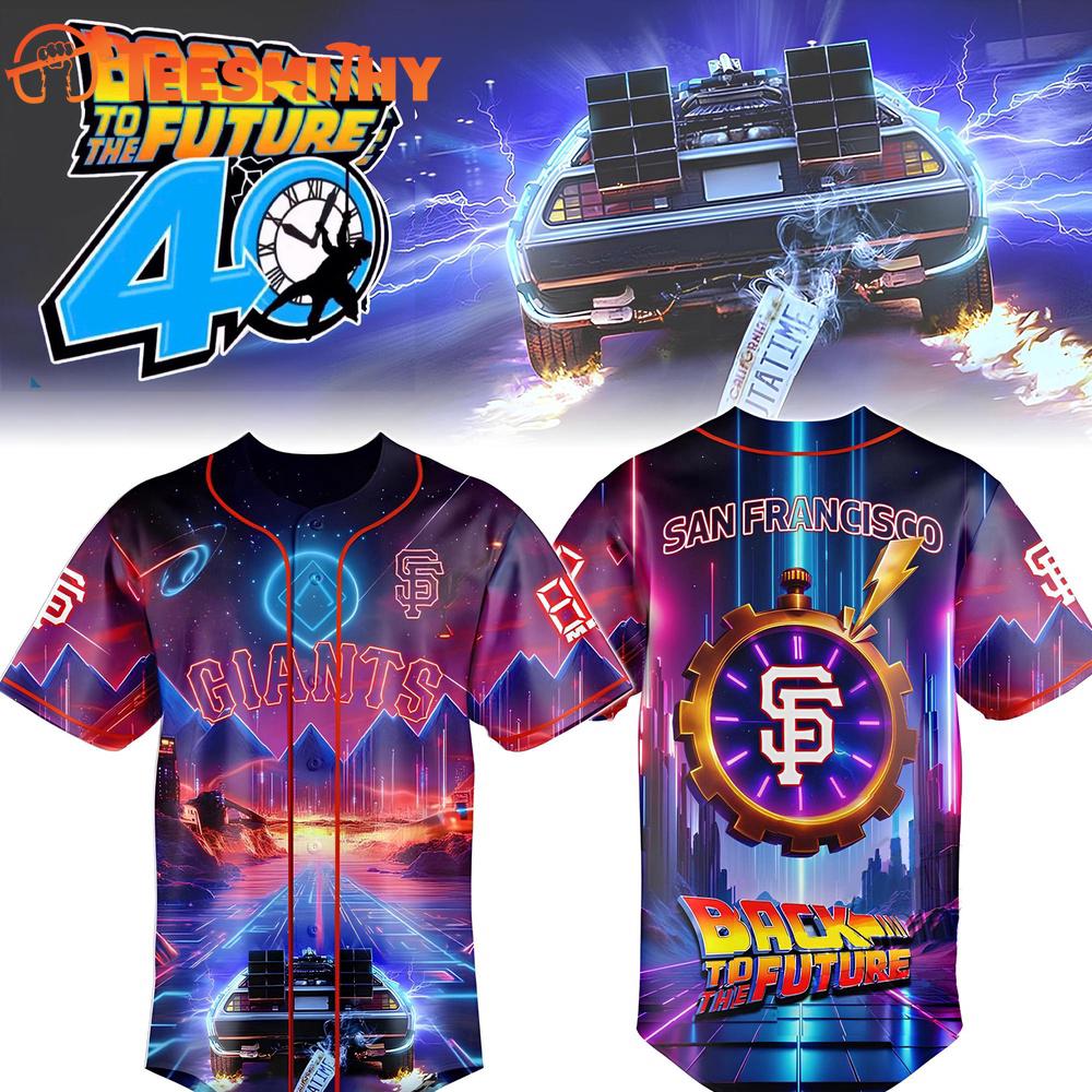 San Francisco Giants x Back To The Future Custom Baseball Jersey