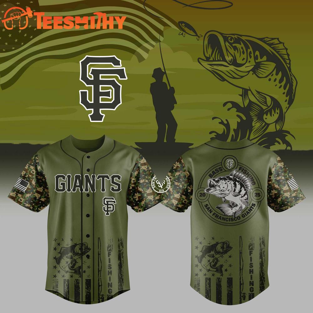 San Francisco Giants x Bass Fishing Limited Edition Custom Baseball Jersey