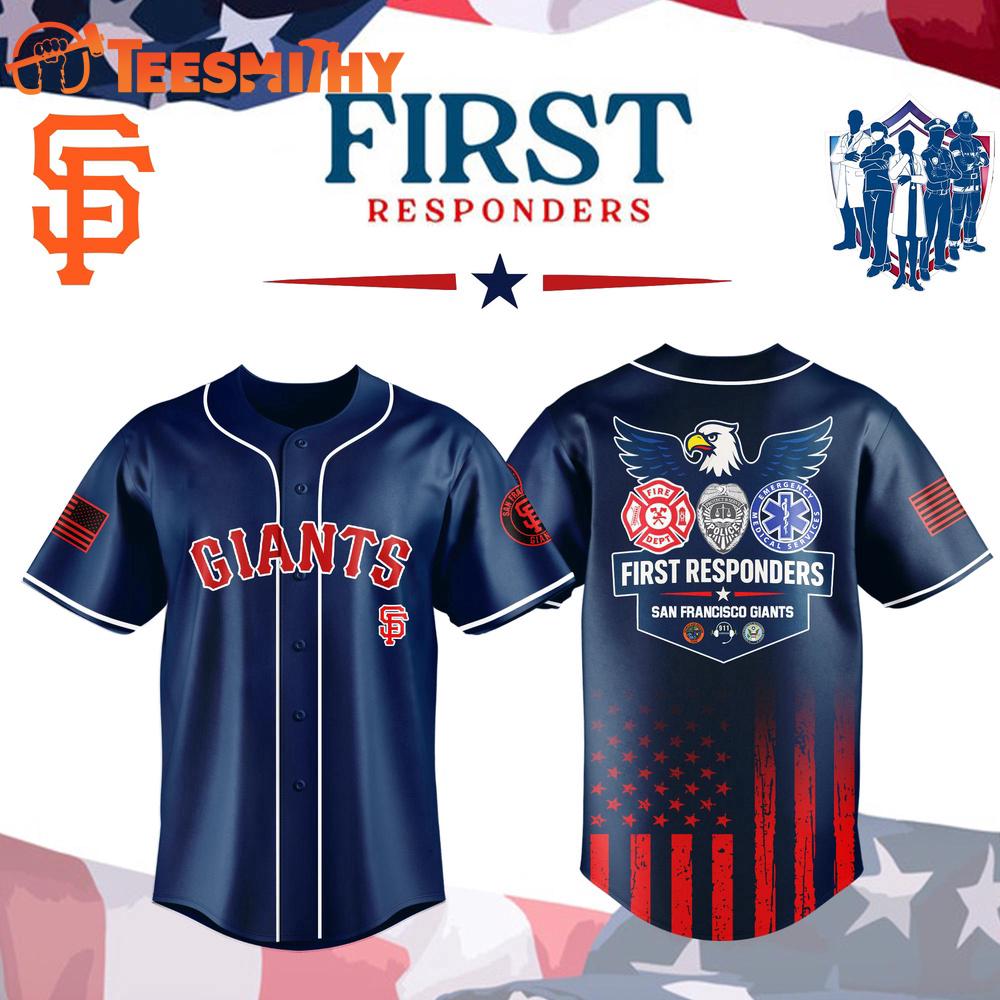 San Francisco Giants x First Responders Night Custom Baseball Jersey