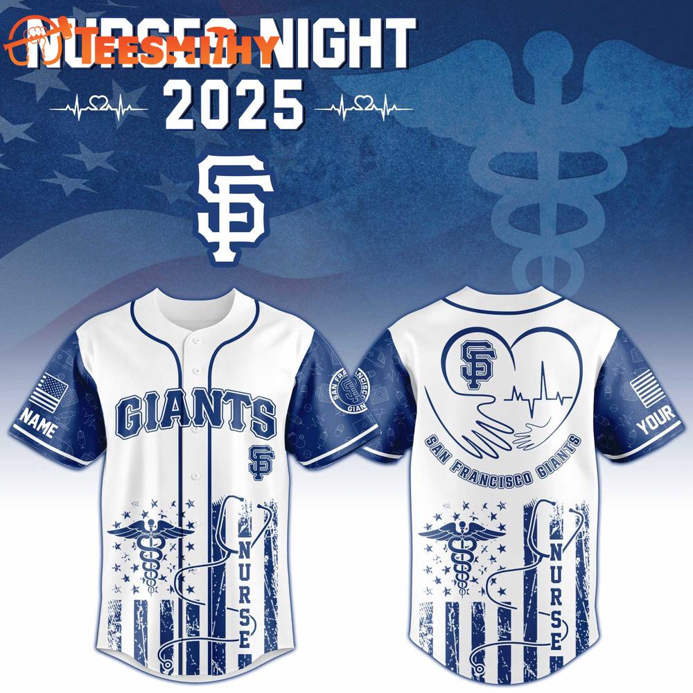 San Francisco Giants x Nurses Night Tribute Custom Baseball Jersey