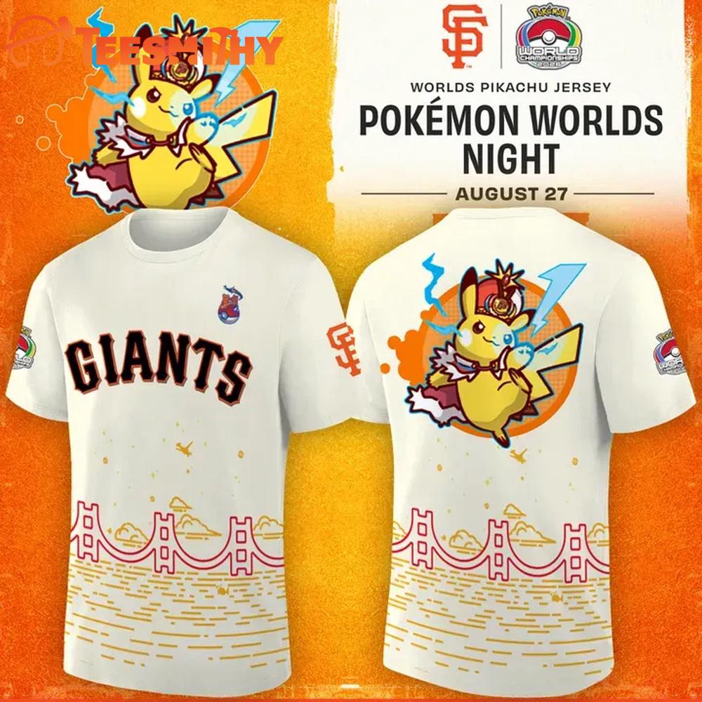 San Francisco Giants x Pokemon 2026 Exclusive T Shirt