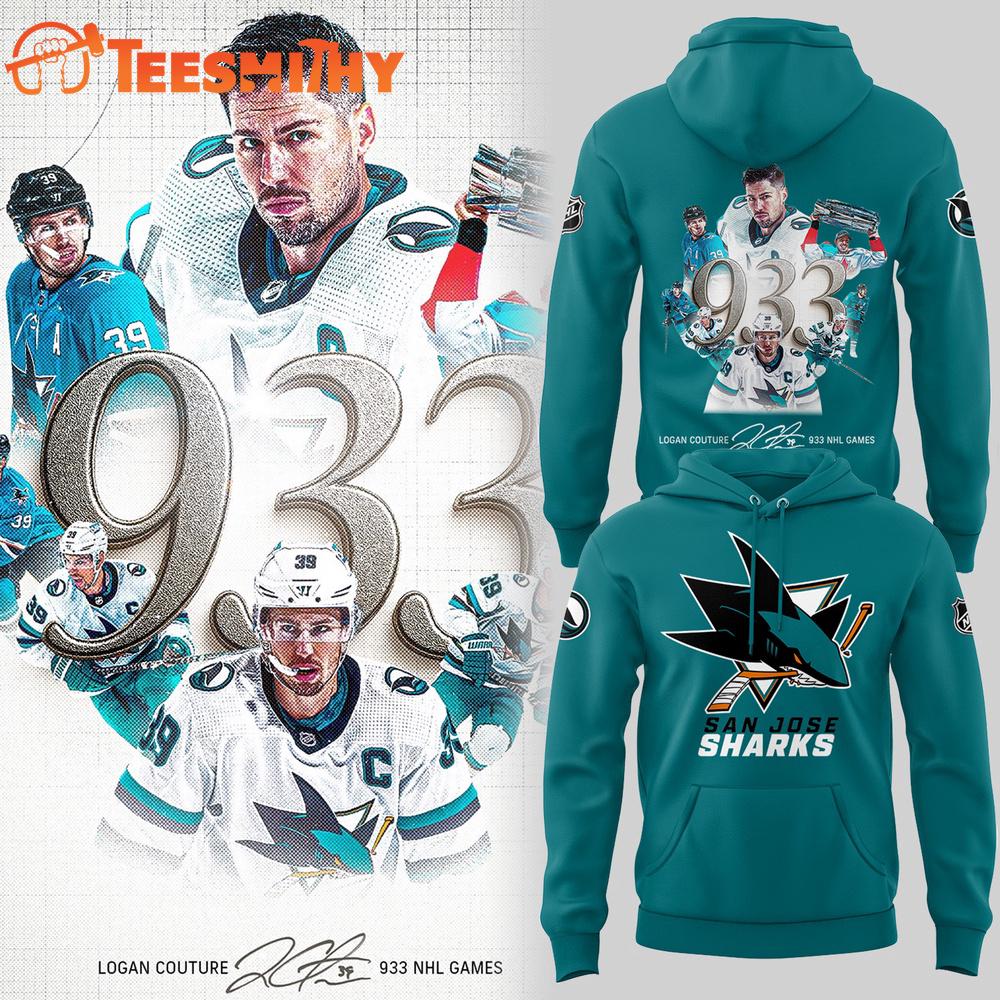 San Jose Sharks Thank You Logan Couture 2025 Hoodie