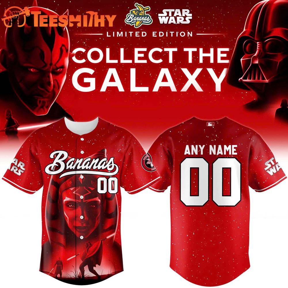 Savannah Bananas x Star Wars  Ahsoka Tano 2025 Baseball Jersey