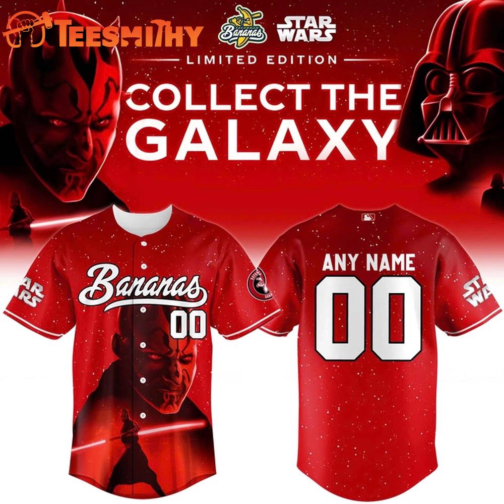 Savannah Bananas x Star Wars Darth Maul 2025 Baseball Jersey