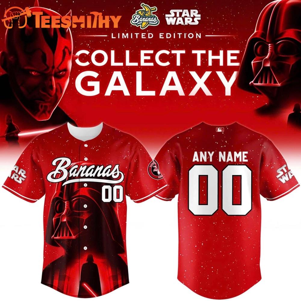 Savannah Bananas x Star Wars Darth Vader 2025 Baseball Jersey