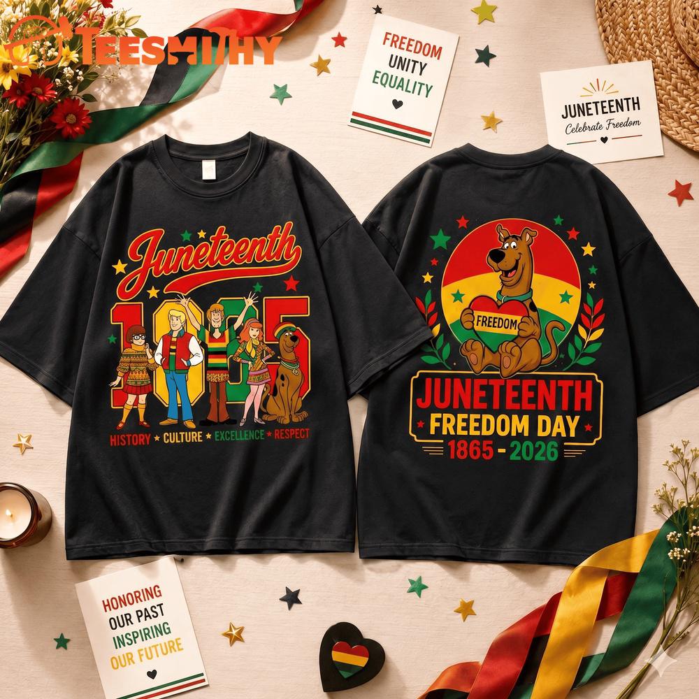 Scooby-Doo 1865-2026 Juneteenth Freedom Day 3D Shirt