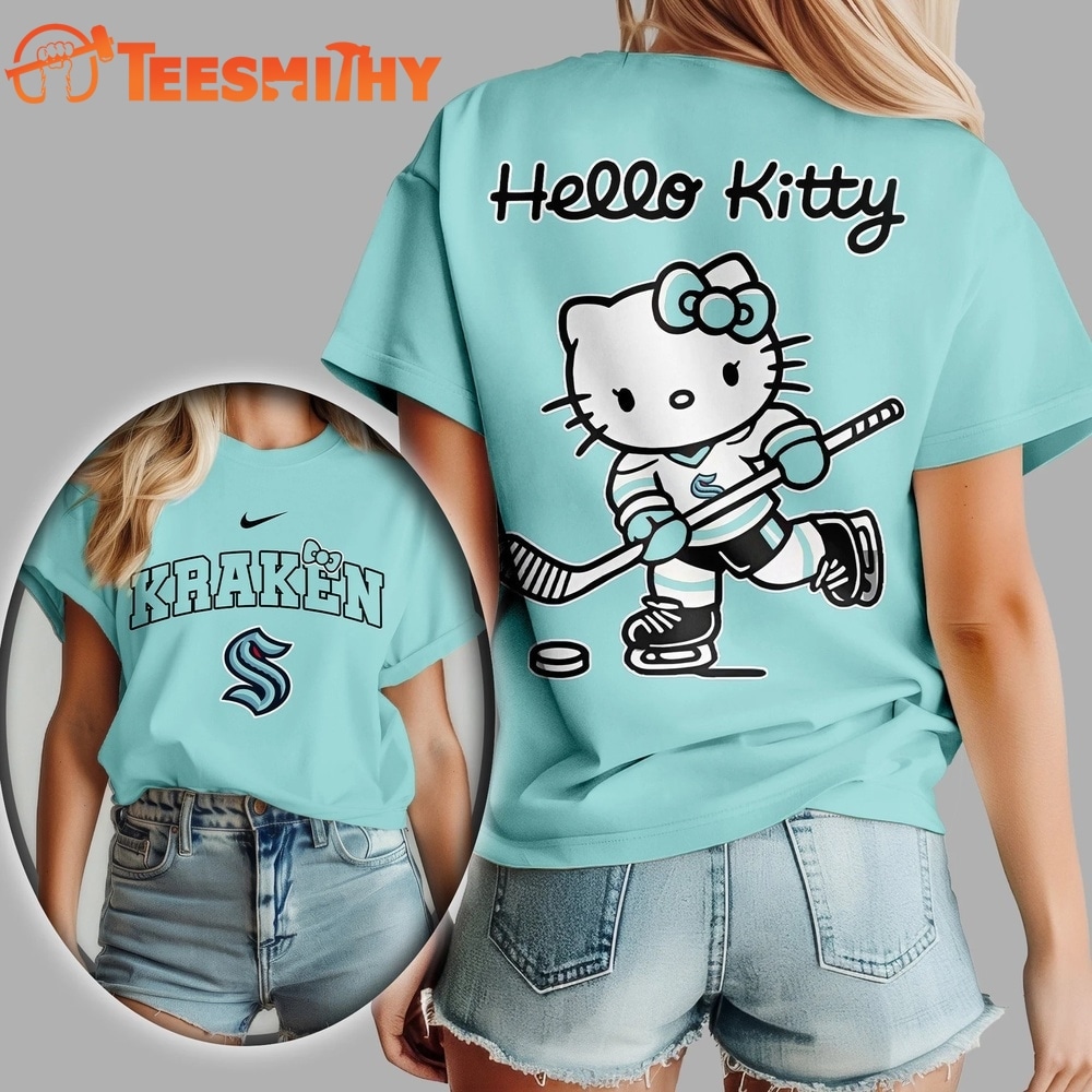 Seattle Kraken NHL x Hello Kitty Unisex 3D Shirt