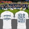 Seattle Mariners 2025 AL West Division Champions Locker Room Signature White Shirt