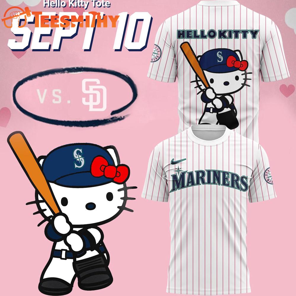 Seattle Mariners Hello Kitty Night 3D Shirt