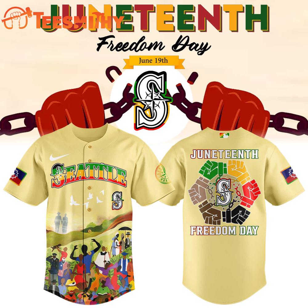 Seattle Mariners x Juneteenth Freedom Day 2025 Baseball Jersey