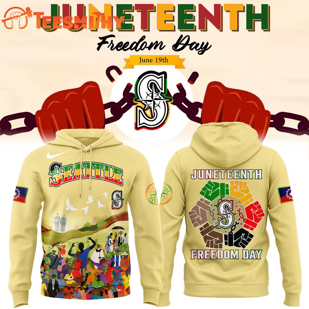 Seattle Mariners x Juneteenth Freedom Day 2025 Hoodie