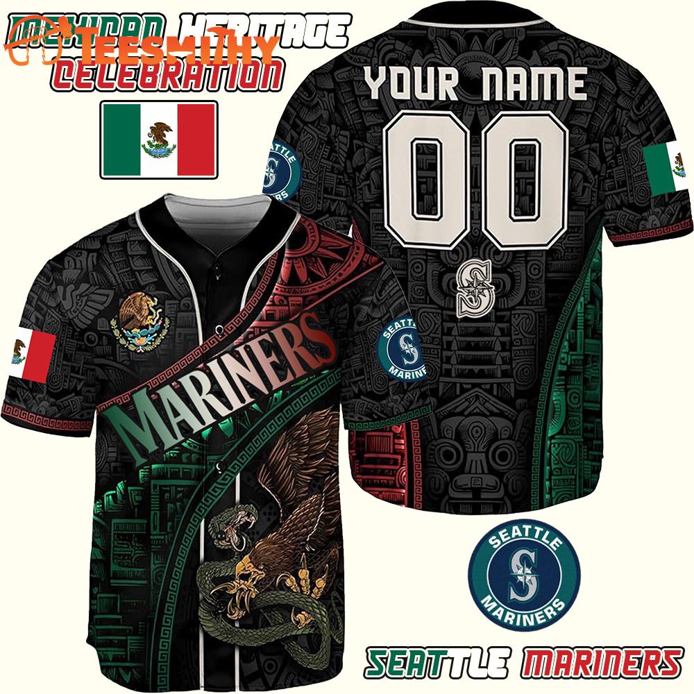 Seattle Mariners x Mexican Heritage Celebration Custom Baseball Jersey