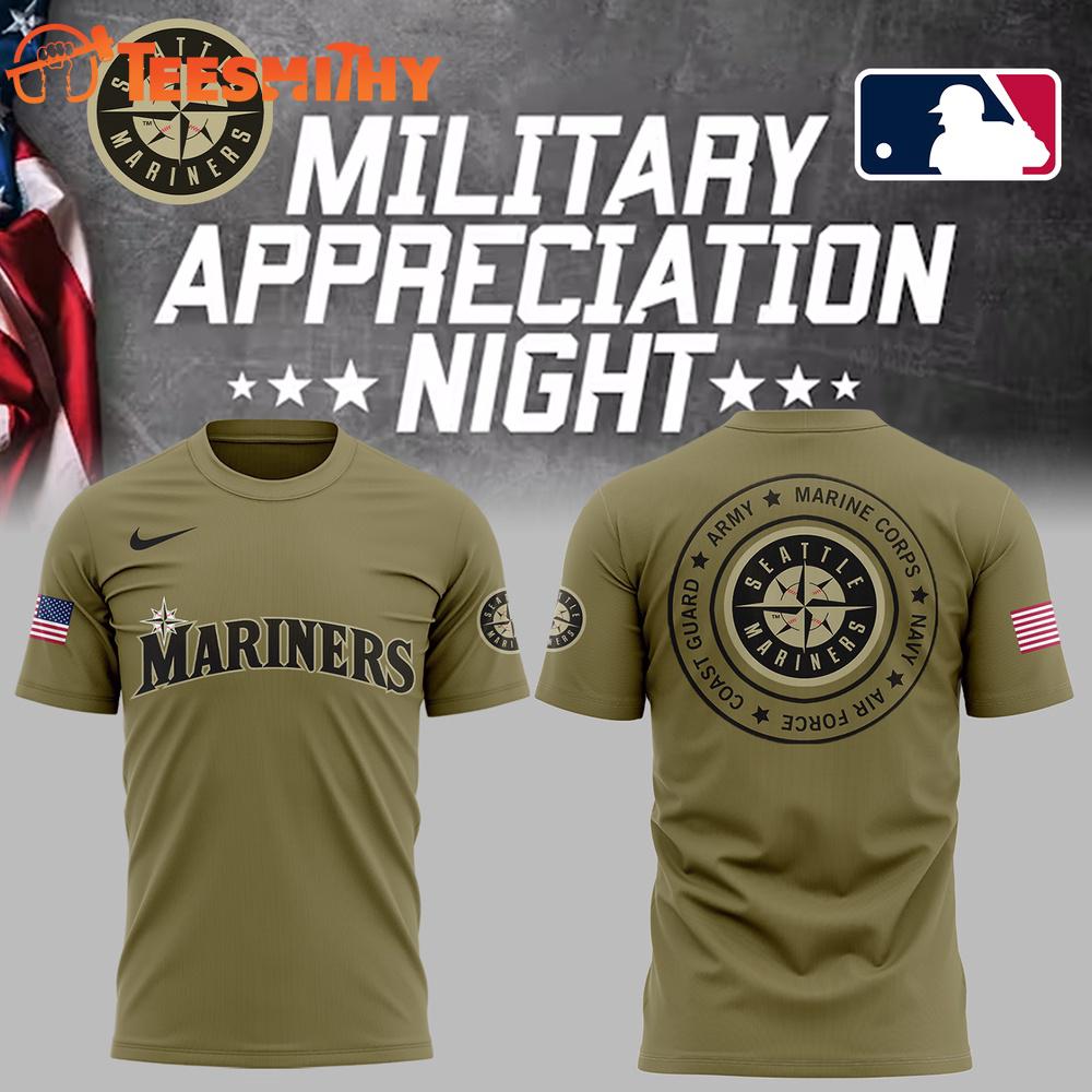 Seattle Mariners x Military Appreciation Night 2025 3D Shirt