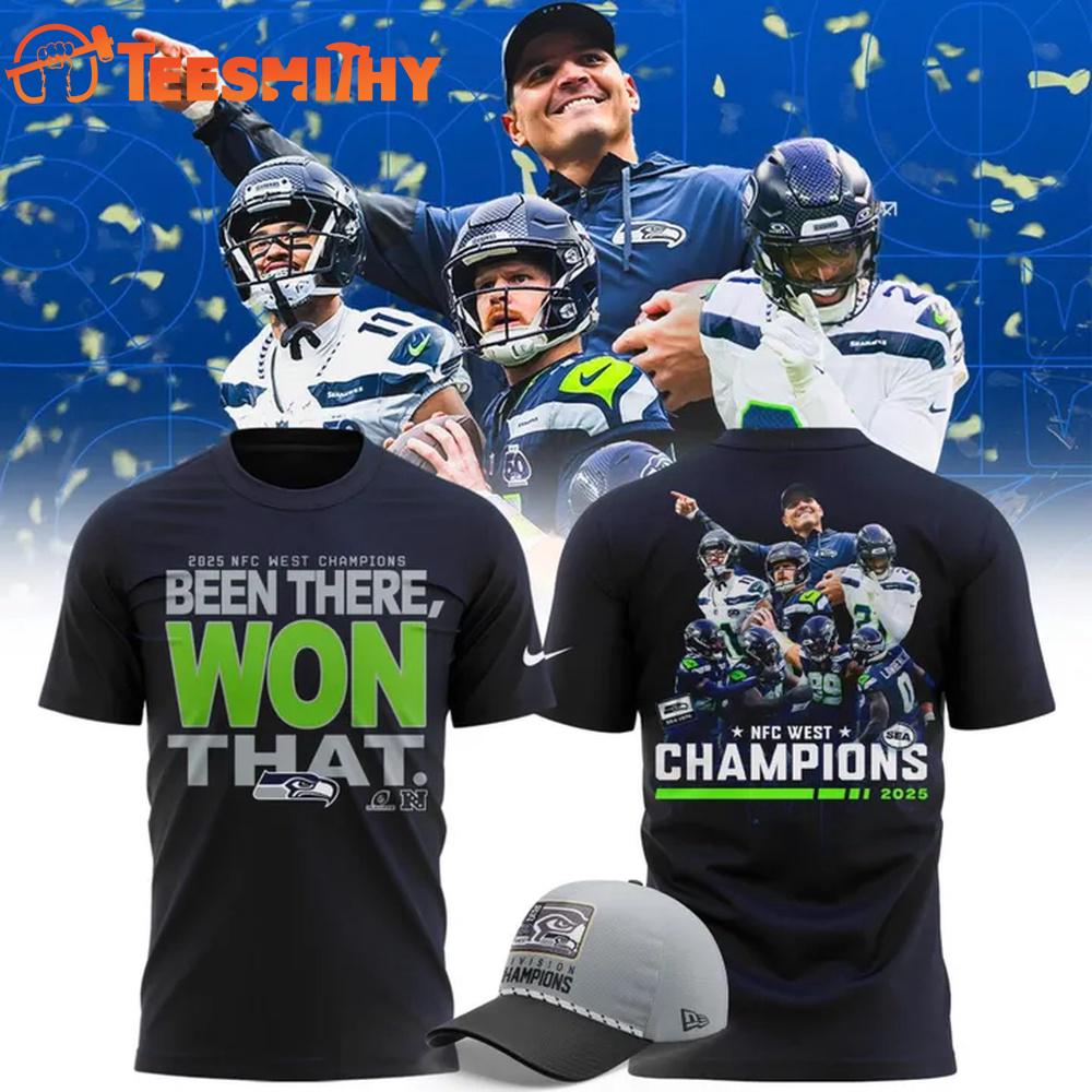 Seattle Seahawks 2025 NFC West Division Champions Been There Won That All Team T Shirt