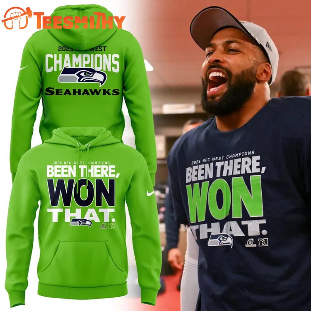 Seattle Seahawks 2025 NFC West Division Champions Been There Won That Green Hoodie