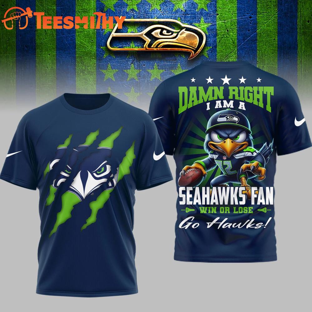 Seattle Seahawks 2026 NFL Go Hawks Special New 3D Shirt