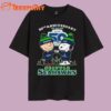 Seattle Seahawks 50th Anniversary 1976-2026 Snoopy Character Christmas T Shirt