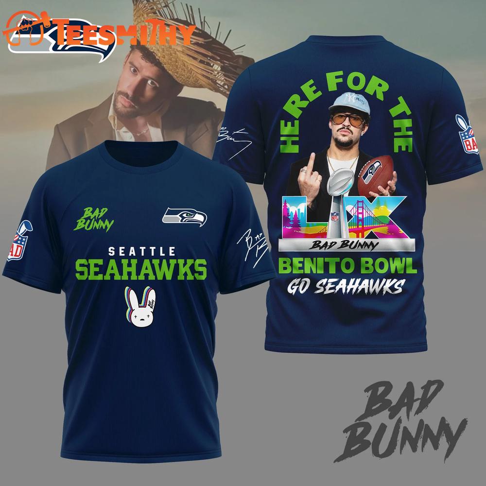 Seattle Seahawks NFL Benito Bowl LX 2026 Go Seahawks 3D Shirt