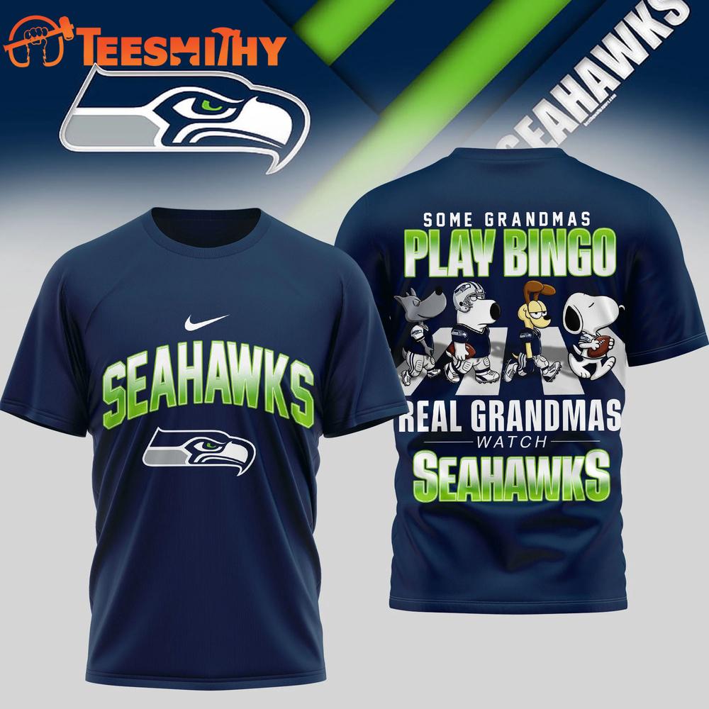 Seattle Seahawks NFL Cartoon Prime Time New Design 3D Shirt