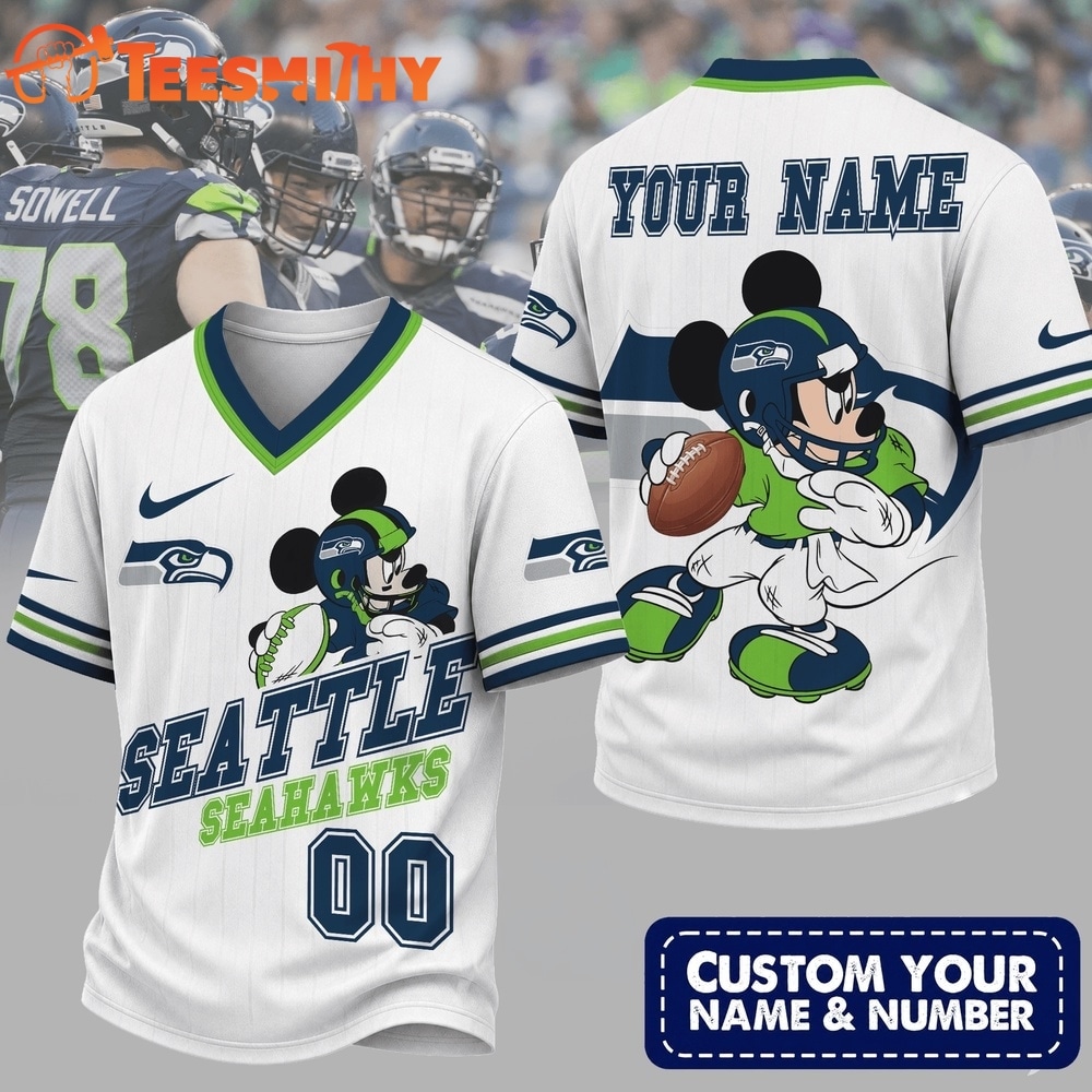 Seattle Seahawks NFL Mickey Quarterback Football Jersey