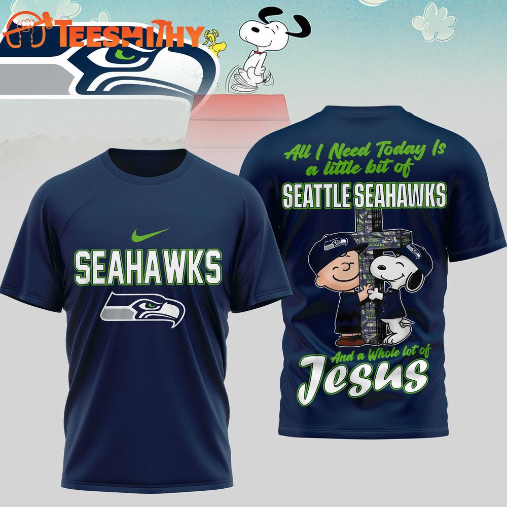 Seattle Seahawks NFL Snoopy Peanuts League Blessing 3D Shirt