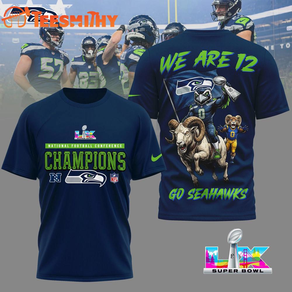 Seattle Seahawks Premium NFL 2026 Super Bowl LX 3D Shirt