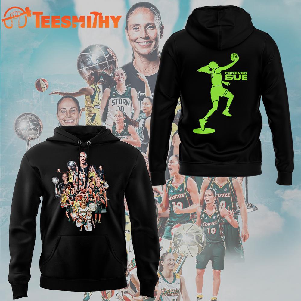Seattle Storm WNBA Forever SUE 2025 Graphic Hoodie