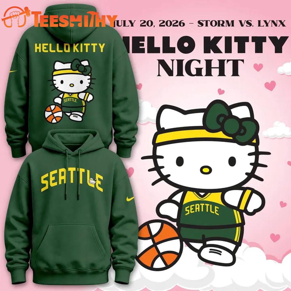 Seattle Storm x Hello Kitty 2026 Limite Edition Hoodie
