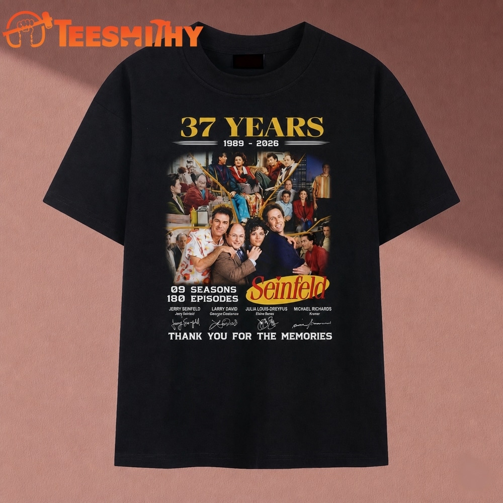 Seinfeld 37th Anniversary 1989 2026 Thank You For The Memories T Shirt