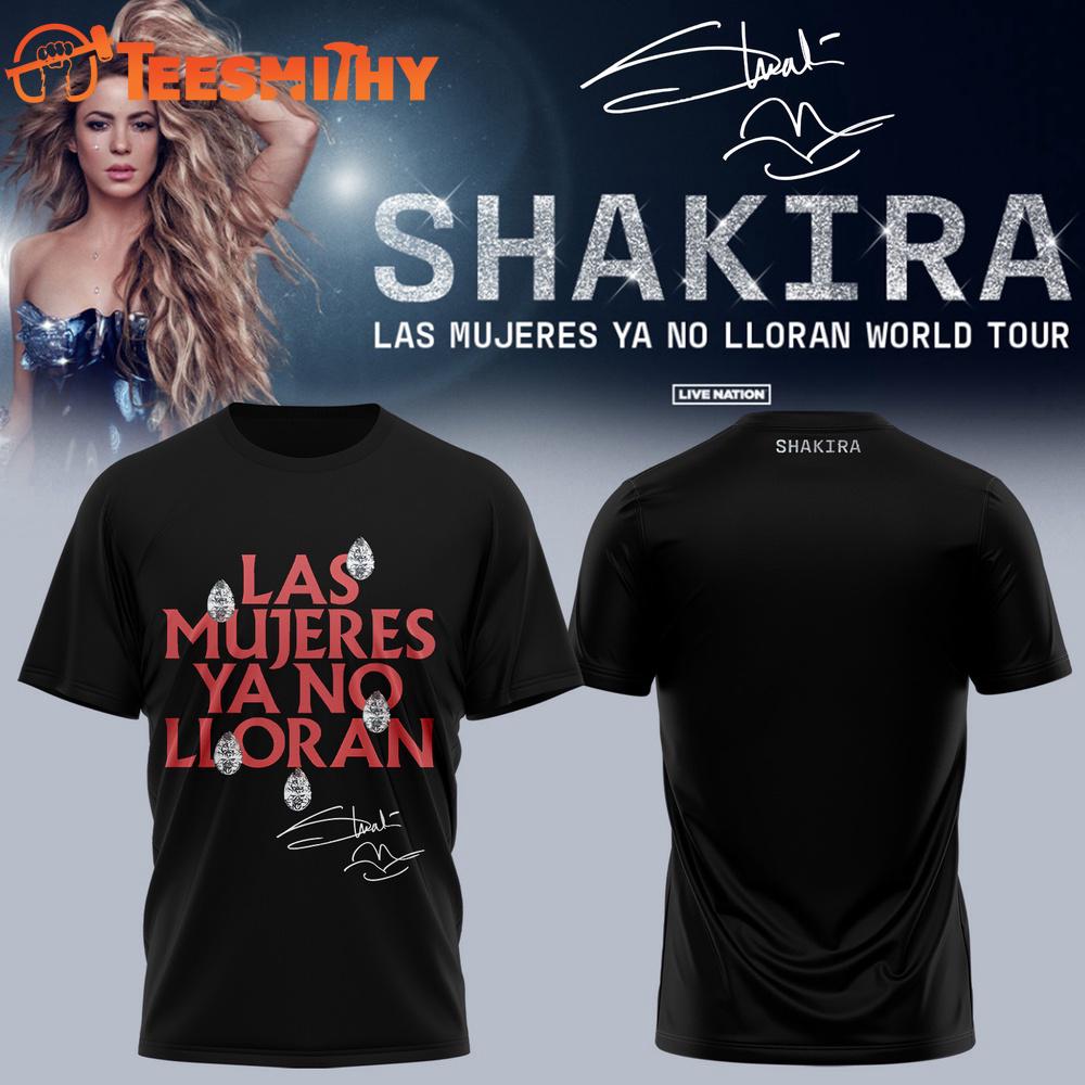 Shakira Las Mujeres Ya No Lloran World Tour 2026 Signature 3D Shirt