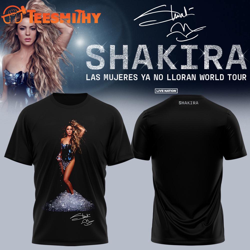 Shakira Las Mujeres Ya No Lloran World Tour 2026 Signature Graphic T Shirt