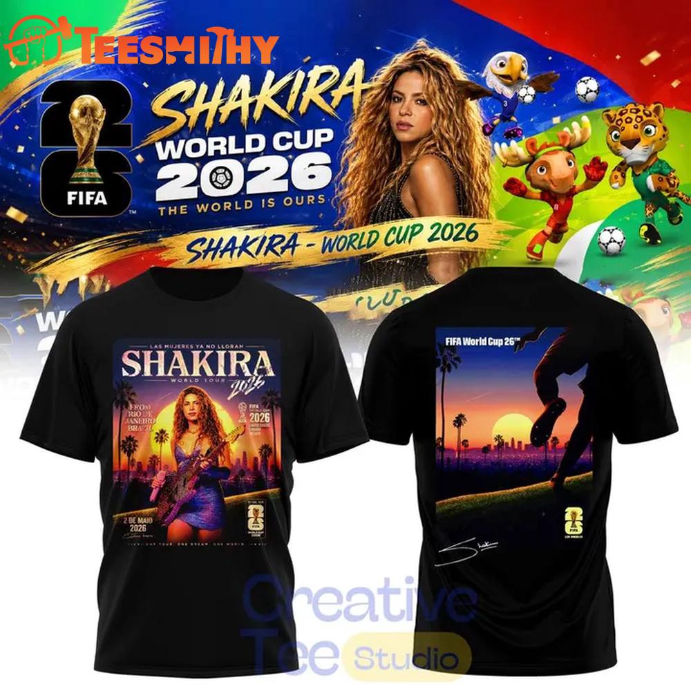Shakira Las Mujeres Ya No Lloran World Tour 2026 T Shirt