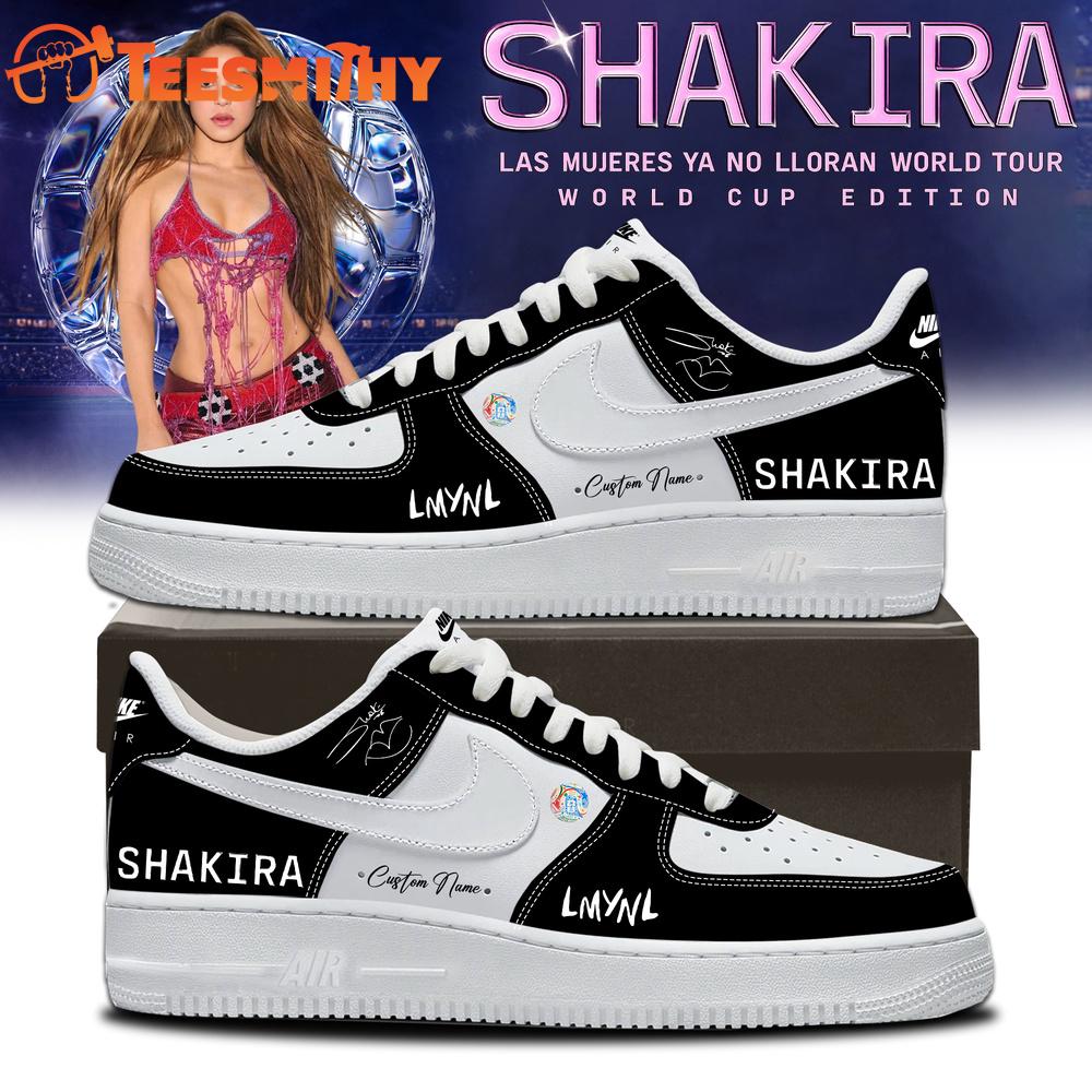 Shakira Las Mujeres Ya No Lloran World Tour 2026 World Cup Signature Black Air Force 1 Shoes