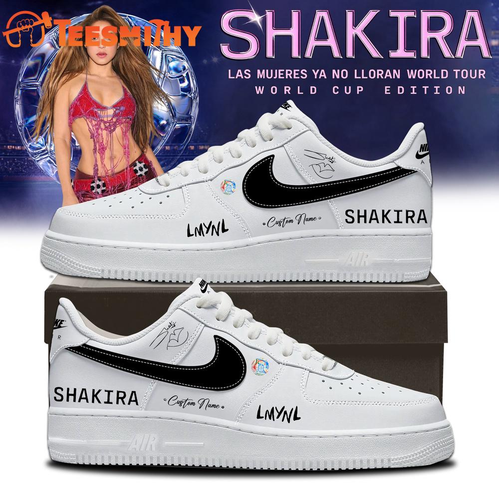Shakira Las Mujeres Ya No Lloran World Tour 2026 World Cup Signature White Air Force 1 Shoes