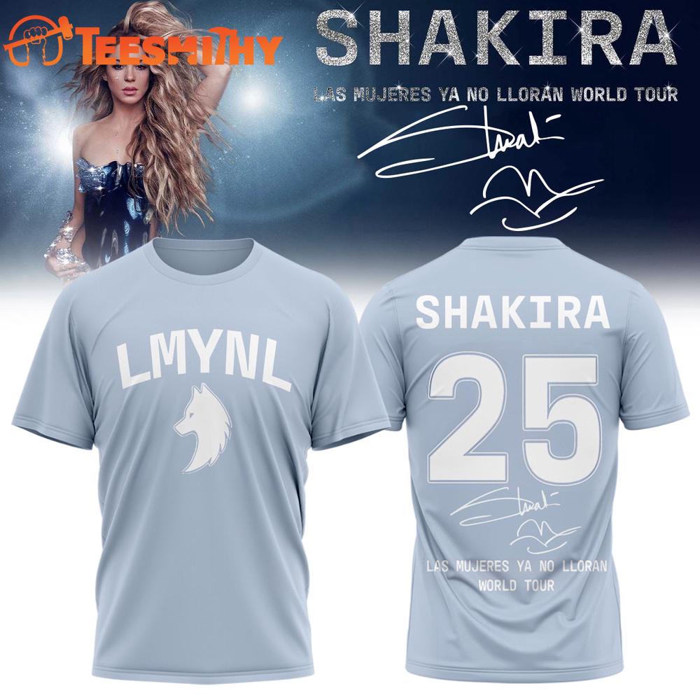 Shakira Las Mujeres Ya No Lloran World Tour Signature T Shirt